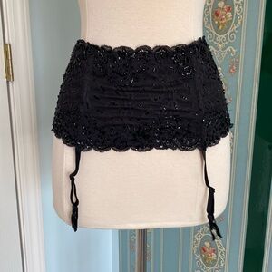 Victoria’s Secret black garter belt